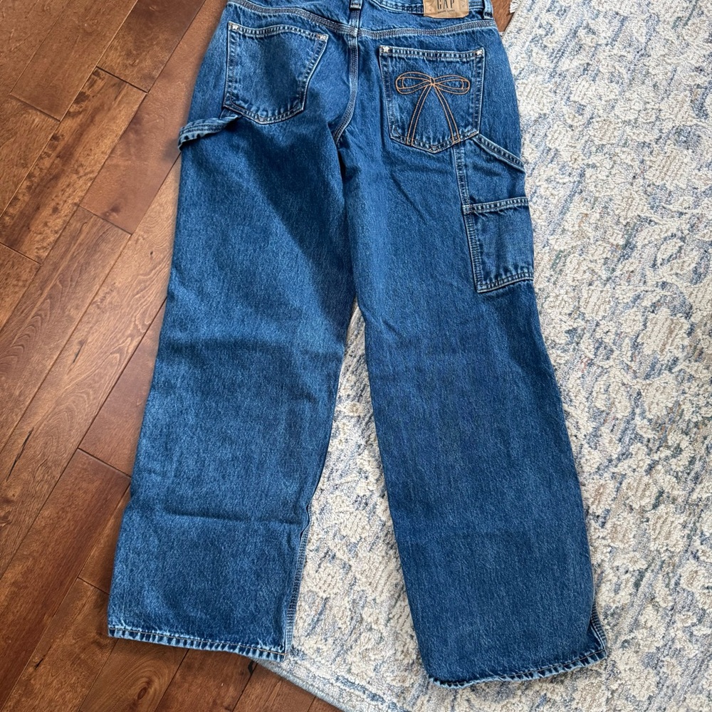 GAP x Sandy Liang Bow Carpenter Jeans Size 26 – Sold Out, Rare, Sought After - Picture 4 of 5